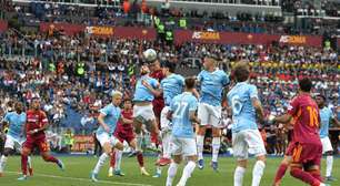 Com dois gols de zagueiro, Roma vence a Lazio e fica perto da Champions