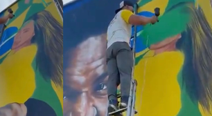 Gente? Virgínia Fonseca é retirada de mural da Copa do Mundo após término com Vini Jr.