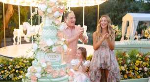 Bolo de 1,70m com 7 andares, troca de look e Vicky montada em pônei: novas fotos da festa luxuosa da filha de Roberto Justus e Ana Paula Siebert vão te deixar de queixo caído