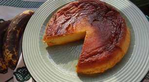 Pudim de banana com 3 ingredientes