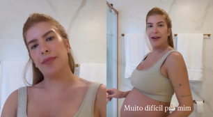 Na reta final da gravidez, Lore Improta choca web ao revelar quantos quilos ganhou