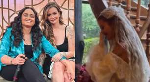 Ex-sister do 'BBB 20' se casa com cantora e espanta com vestido: 'Horroroso'