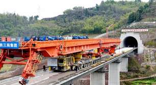 Nem meses, nem anos: a China desafia a lógica da engenharia ao erguer um viaduto gigante de milhares de toneladas em apenas 24 horas