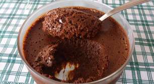 Mousse de chocolate sem creme de leite