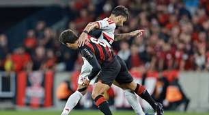 Athletico-PR e Flamengo fazem jogo animado e ficam no empate no Brasileirão