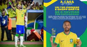 Neymar na Copa? Bar promete chopp e ingressos grátis se for convocado