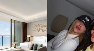 'Minha boca salivou': Virginia Fonseca, hospedada em Dubai no resort de experiências 'mais ultraluxuoso do mundo', mostra detalhes sofisticados do hotel após término com Vini Jr.
