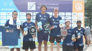 Definidos os campeões da 4ª etapa do Circuito Fairmont de Beach Tennis na Praia de Copacabana