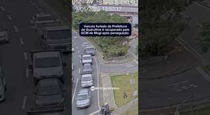 Vídeo: Veículo furtado da Prefeitura de Guarulhos é recuperado pela GCM de Mogi após perseguição