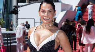 Mônica Carvalho exibe look de R$ 56 mil no tapete vermelho de Cannes, onde será exibido "Deixe-me Viver", filme que produz e atua