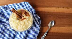 Gostinho de festa junina? Receita de arroz-doce com apenas 3 ingredientes