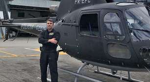 Vídeo mostra helicóptero da Polícia Civil sobrevoando cortejo de piloto do Core no RJ