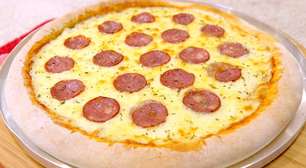Massa de pizza sem fermento mais saudável