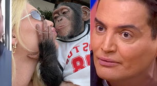 'Onde você estava com a cabeça?': Léo Dias detona Virgínia ao vivo após vídeo com macaco, e comentarista chora ao falar de racismo