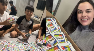 Mãe gasta mais de R$ 40 mil em figurinhas da Copa do Mundo e viraliza nas redes sociais