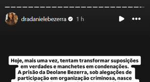 Irmã de Deolane sai em defesa da influenciadora após prisão: "Perseguições que se repetem"