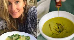 Essa sopa fácil de ervilha com batata-doce, feita rapidinho no liquidificador, virou minha melhor amiga neste frio: aprendi com Gisele Bündchen e estou viciado