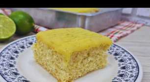 Bolo de limão com cobertura: uma receita deliciosa com uma massa leve e um creme cítrico maravilhoso