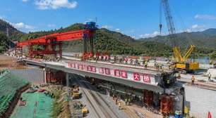 Engenharia chinesa chama atenção após substituir viaduto sob linha férrea em operação em menos de 24 horas