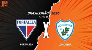 Fortaleza x Londrina: onde assistir, escalações e arbitragem