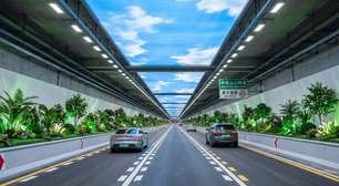 A psicologia viária por trás do gigantesco túnel de 18 quilômetros equipado com nuvens artificiais brilhantes e plantas falsas para manipular o cérebro