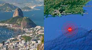 Tremor de terra de magnitude 3,3 atinge litoral do Rio de Janeiro