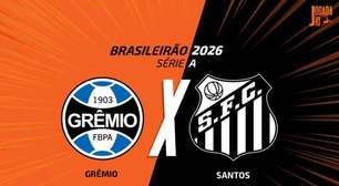 Grêmio x Santos, AO VIVO, com a Voz do Esporte, às 17h30
