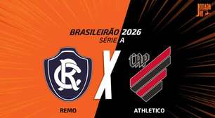 Remo x Athletico: onde assistir, escalações e arbitragem