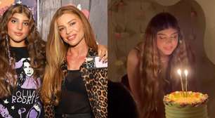 Nem festão, nem bolo de 3 andares: filha de Grazi Massafera e Cauã Reymond, Sofia comemora aniversário de 14 anos com festinha simples, mas detalhe rouba a cena: 'Chocado com ela'