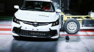 Carro da Toyota recebe nota zero em teste de segurança