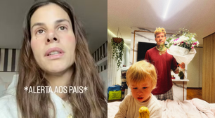 Shantal Verdelho compartilha imagens chocantes de acidente doméstico com o filho