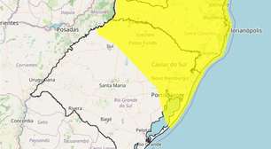 Temporal com granizo e ventos fortes coloca parte do RS em alerta
