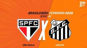 São Paulo x Santos (pelo Brasileirão Feminino): onde assistir, escalações e arbitragem