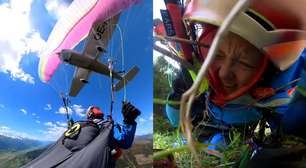 Praticante de parapente sobrevive após colisão com avião durante voo na Áustria