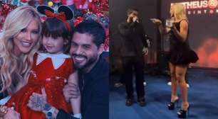 Assumiram? Zé Felipe e Virginia surgem coladinhos em festa da filha