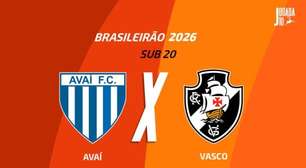 Avaí x Vasco (Sub-20): onde assistir, escalações e arbitragem