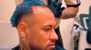 Neymar pintou cabelo de azul? Entenda a polêmica envolvendo o craque