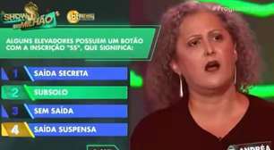 Participante do Show do Milhão erra primeira pergunta e sai sem ganhar nada
