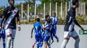 Vasco sofre gol olímpico, perde para Avaí e deixa a ponta do Brasileirão Sub-20