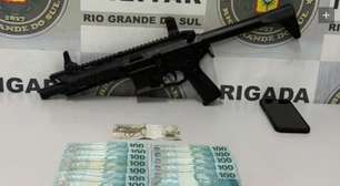 Jovem de 19 anos é preso com submetralhadora 9mm em Caxias do Sul