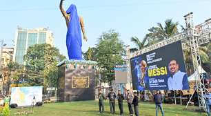 Estátua de 20 metros de Messi será removida na Índia; saiba o motivo