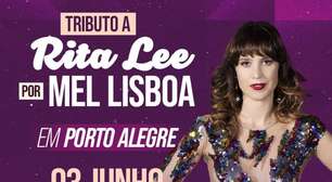 Mel Lisboa celebra Rita Lee em tributo no Opinião, em Porto Alegre, no dia 3 de junho