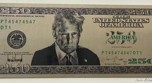 Governo Trump pressiona por criação de nota de US$ 250 com rosto do presidente americano, diz jornal