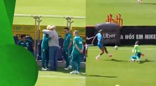 Golaços de Raphinha, abraço de Felipão e Ancelotti: veja o que rolou no treino da Seleção