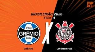 Grêmio x Corinthians: onde assistir, escalações e arbitragem