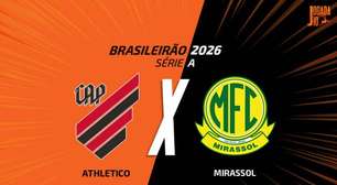Athletico-PR x Mirassol: onde assistir, escalações e arbitragem