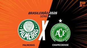 Palmeiras x Chapecoense: onde assistir, escalações e arbitragem