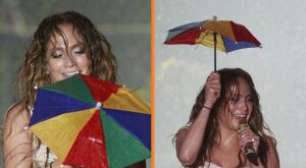 Vídeo: Jennifer Lopez relembra show sob chuva no Recife e volta a repercutir nas redes
