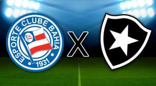 Bahia x Botafogo pelo Brasileirão: onde assistir ao vivo, horário e escalação