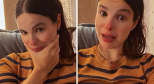 Sthefany Brito chora ao relatar que recebeu sinal espiritual do pai: 'Foi emocionante'